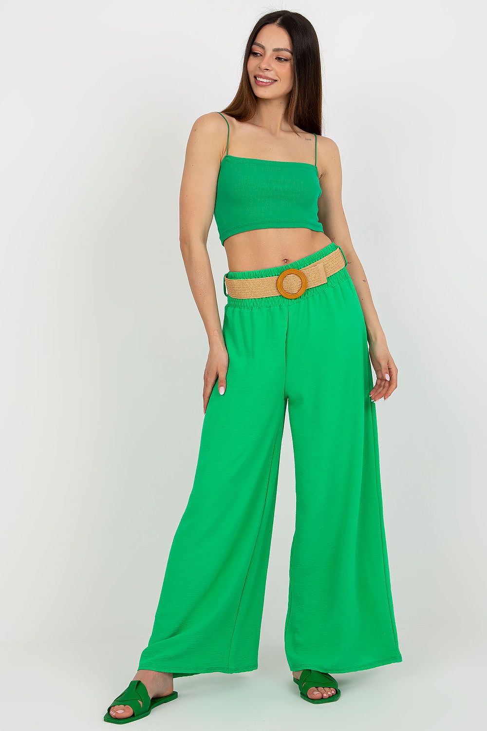 Pantalon Olyssane vert universelle | Zachoo