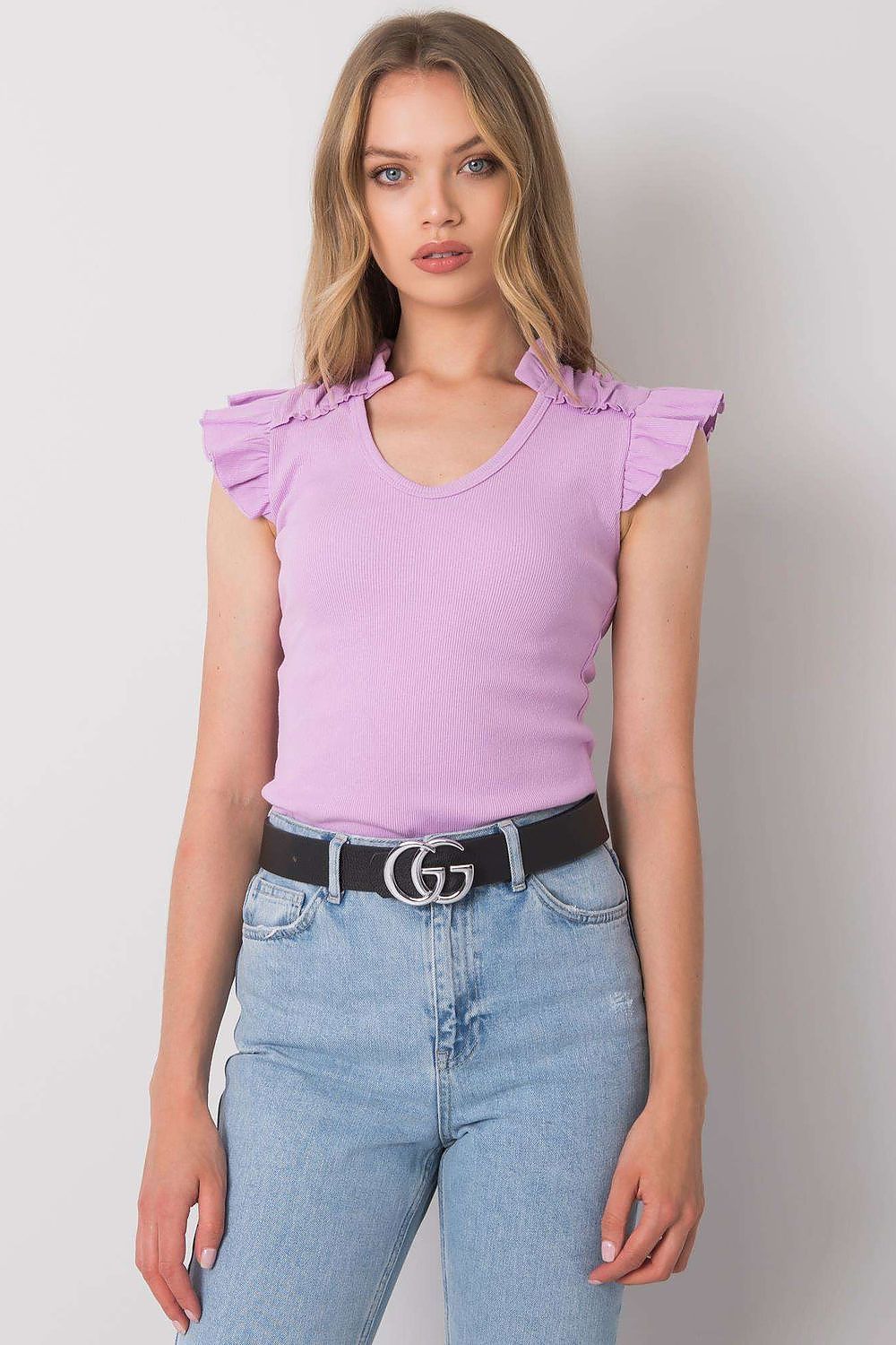 Chemisier femme en coton côtelé papillon – Firenya | Zachoo