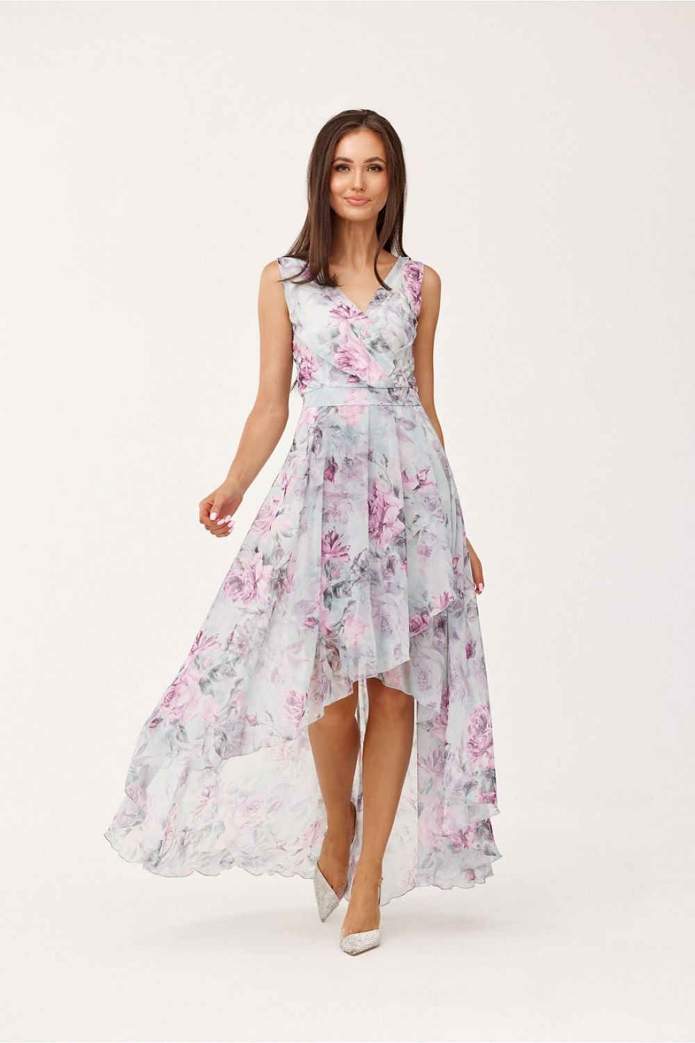 Robe de cocktail Nuit d'Éther gris | Zachoo