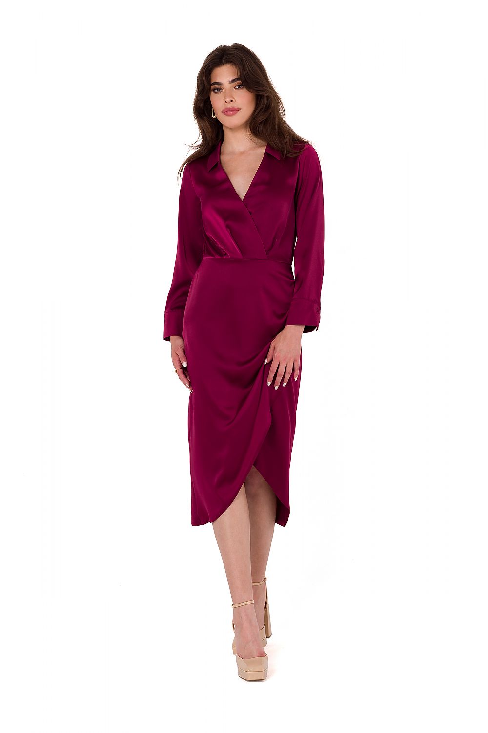 Robe de cocktail Velours Serein rouge | Zachoo