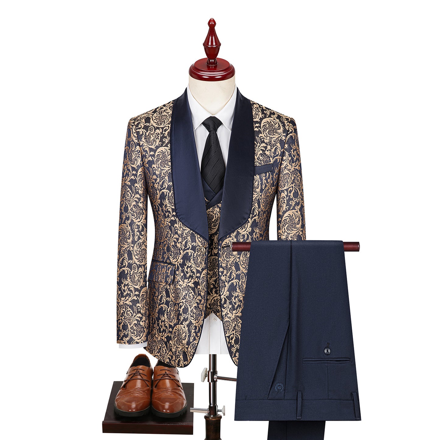 Costume Jacquard Aura Royale Bleu | Zachoo