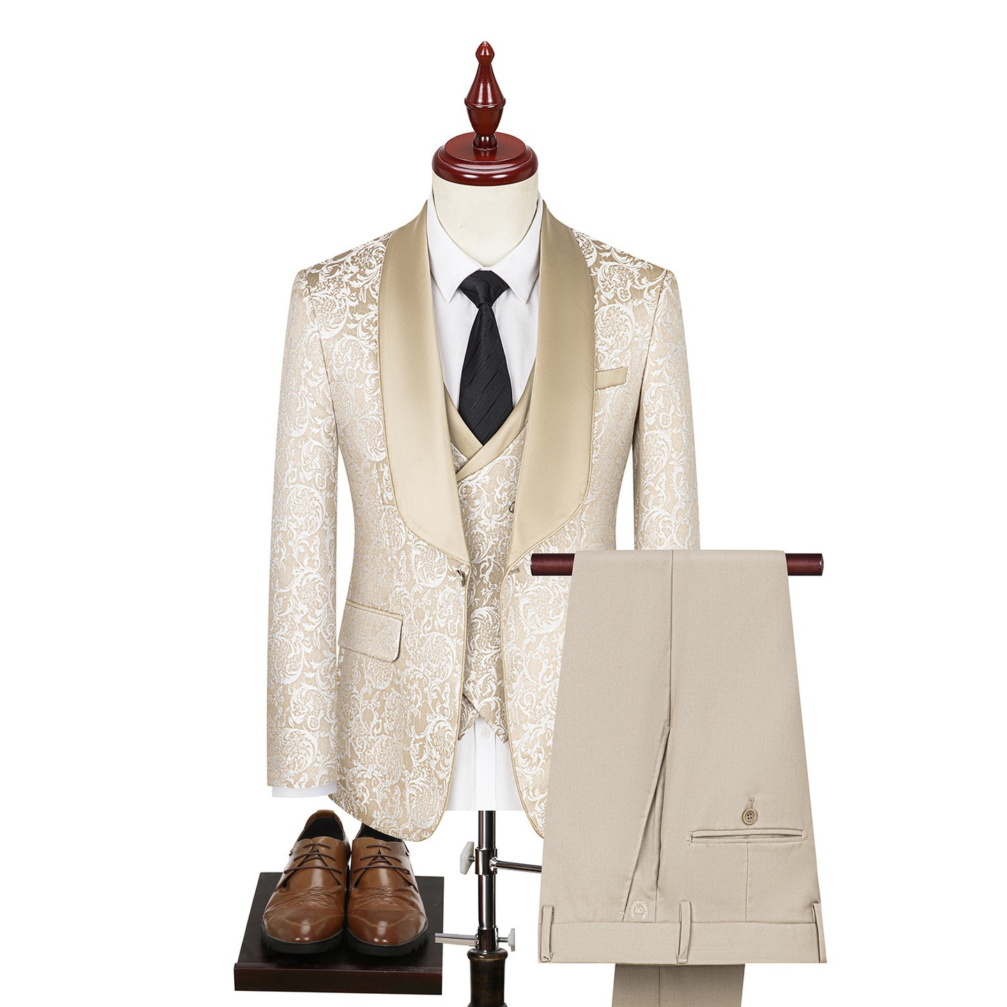 Costume Jacquard Aura Royale Beige | Zachoo