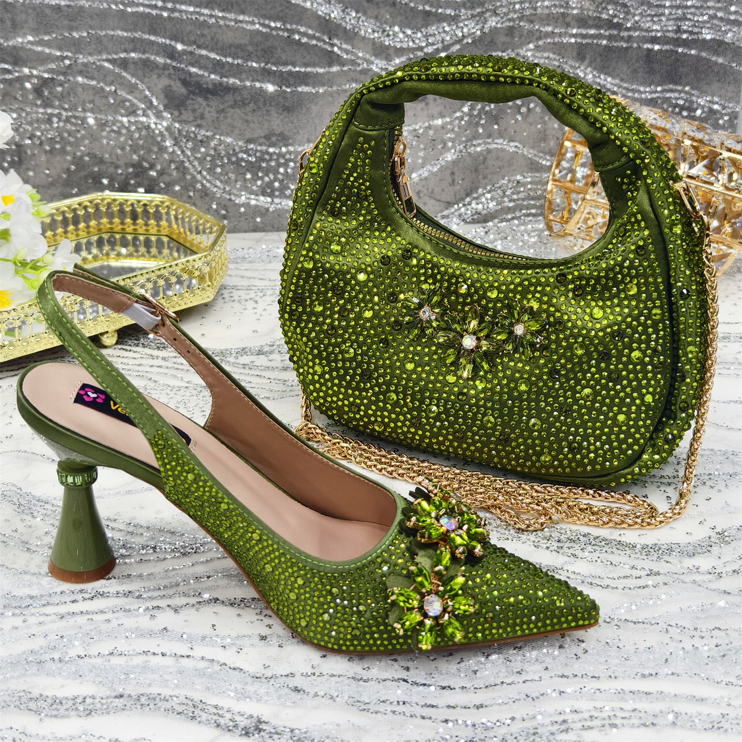 Ensemble escarpins et sac à main