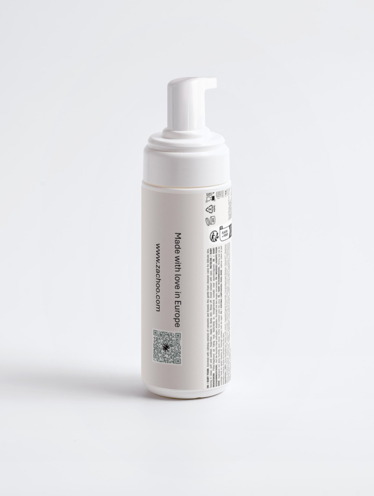 Mousse Lavante Bébé Bio - Ultra-Douce & Sans Savon - Aloe Vera & Camomille - Dès la Naissance - 150ml | Zachoo