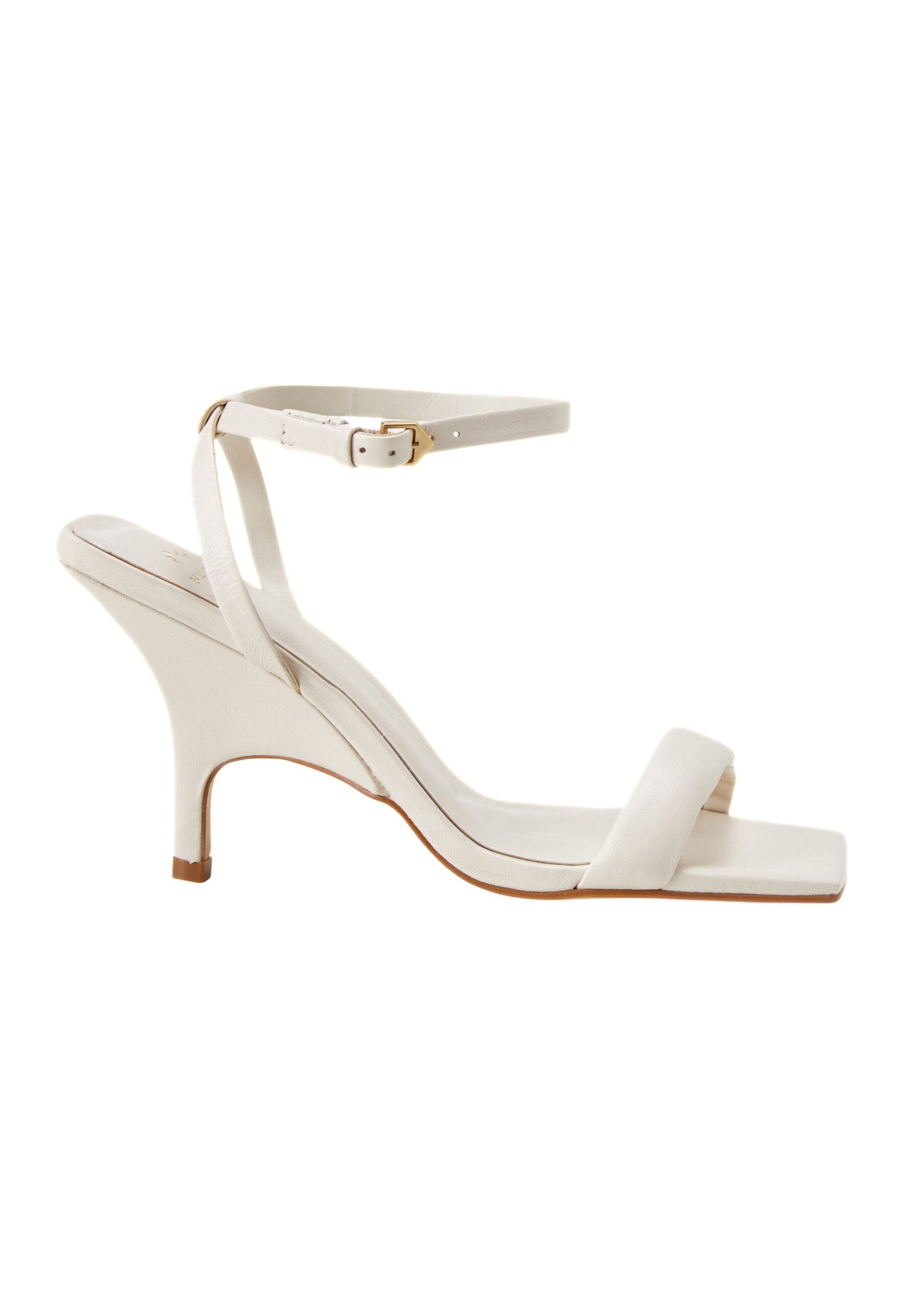 Sandales femme en cuir noir à talon haut 9 cm – Cortiva | Zachoo