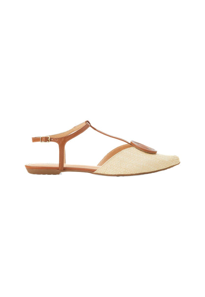 Sandale femme en raphia naturel – Acerava | Zachoo