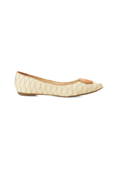 Ballerine femme en cuir et raphia – Coralia | Zachoo