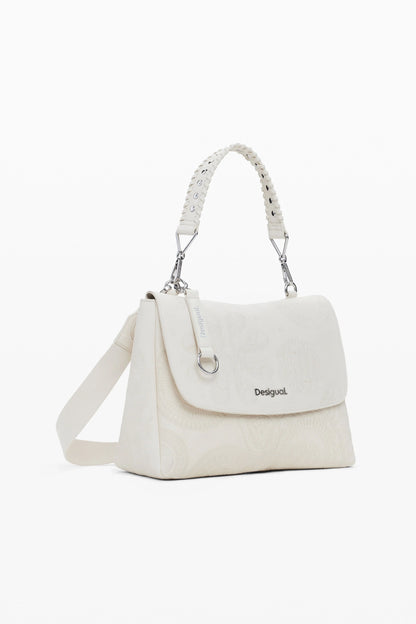 Sac Desigual élégant et compact avec fermeture magnétique, idéal pour un usage quotidien.