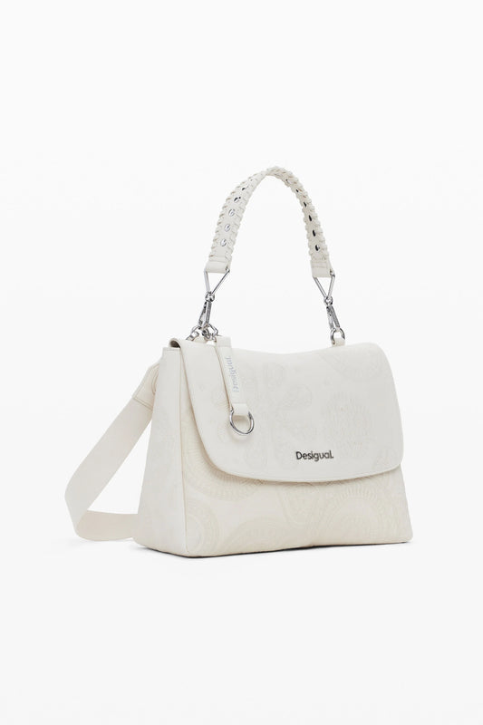 Sac Desigual élégant et compact avec fermeture magnétique, idéal pour un usage quotidien.