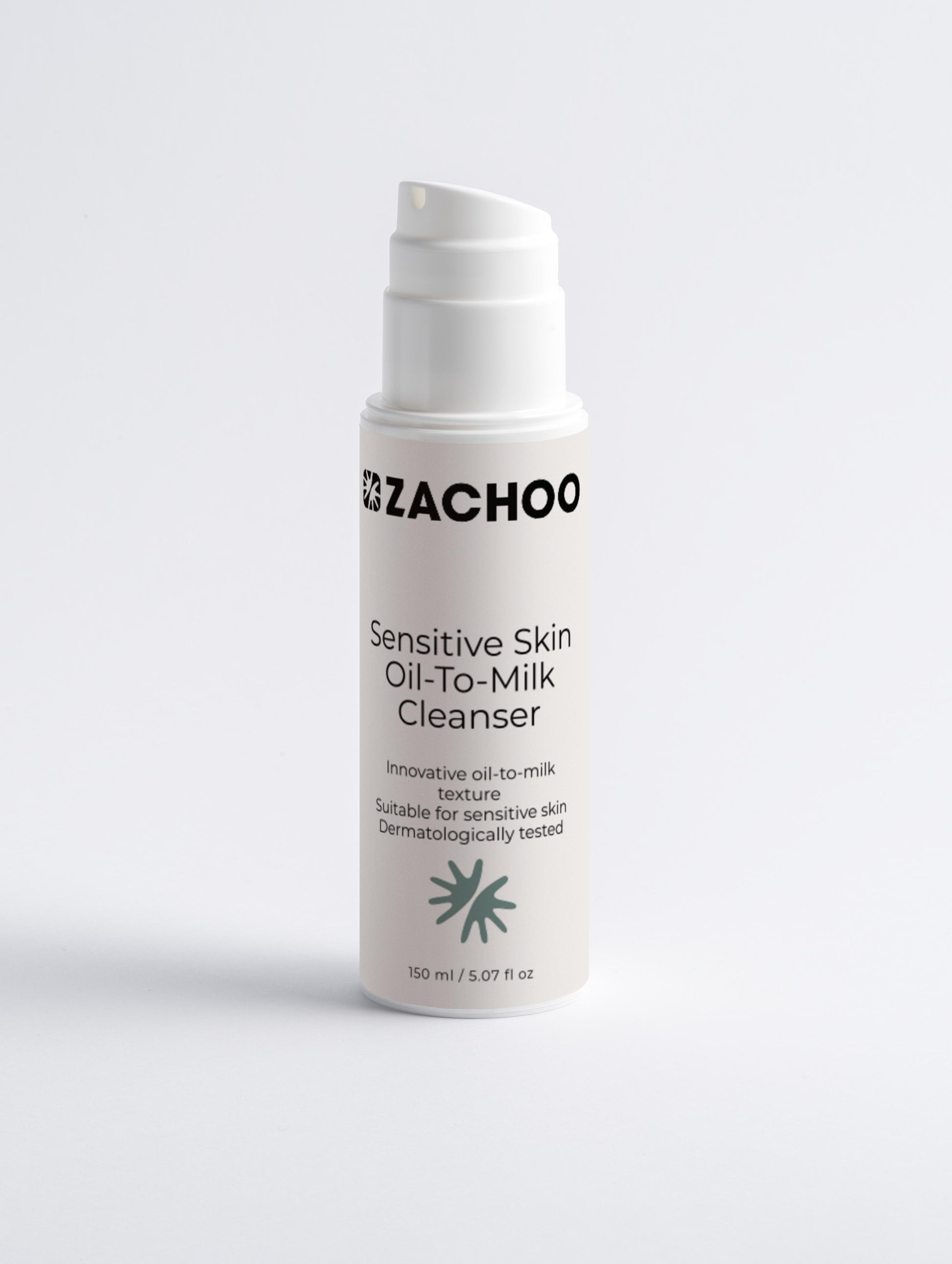 Nettoyant Huile-en-Lait Apaisant - Démaquillant & Double Nettoyage - Peaux Sensibles - 100% Naturel - 150ml | Zachoo