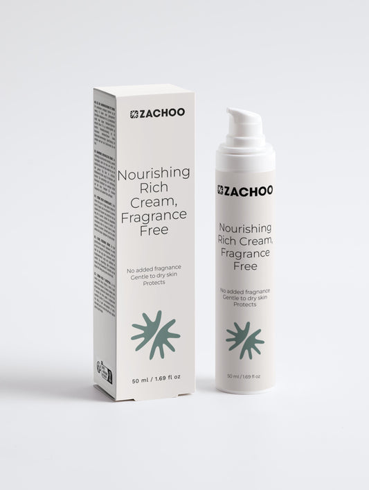 Crème Riche Nourrissante – Barrière Cutanée & Confort – Sans Parfum – 50 ml | Zachoo