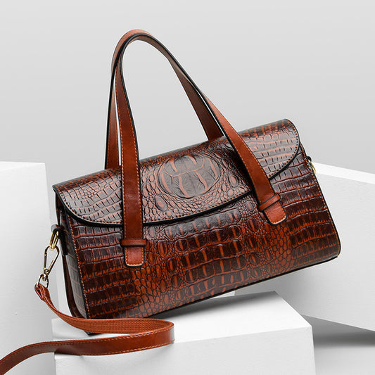 Sac à main motif crocodile chic pour femmes