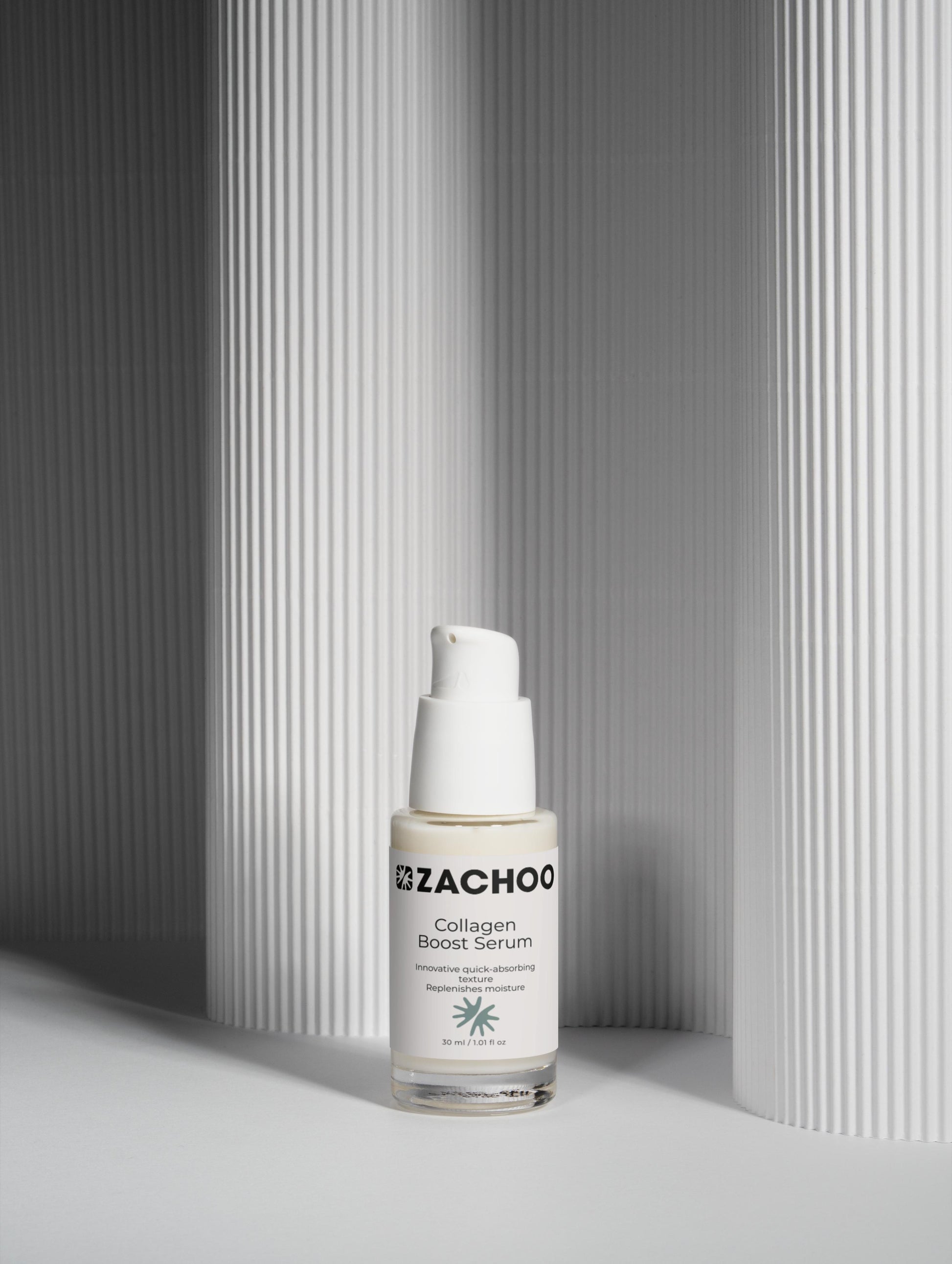 Sérum Booster Collagène & Acide Hyaluronique - Fermeté & Éclat - 100% Naturel - Certifié Ecocert - 30ml | Zachoo