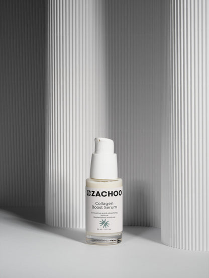 Sérum Booster Collagène & Acide Hyaluronique - Fermeté & Éclat - 100% Naturel - Certifié Ecocert - 30ml | Zachoo