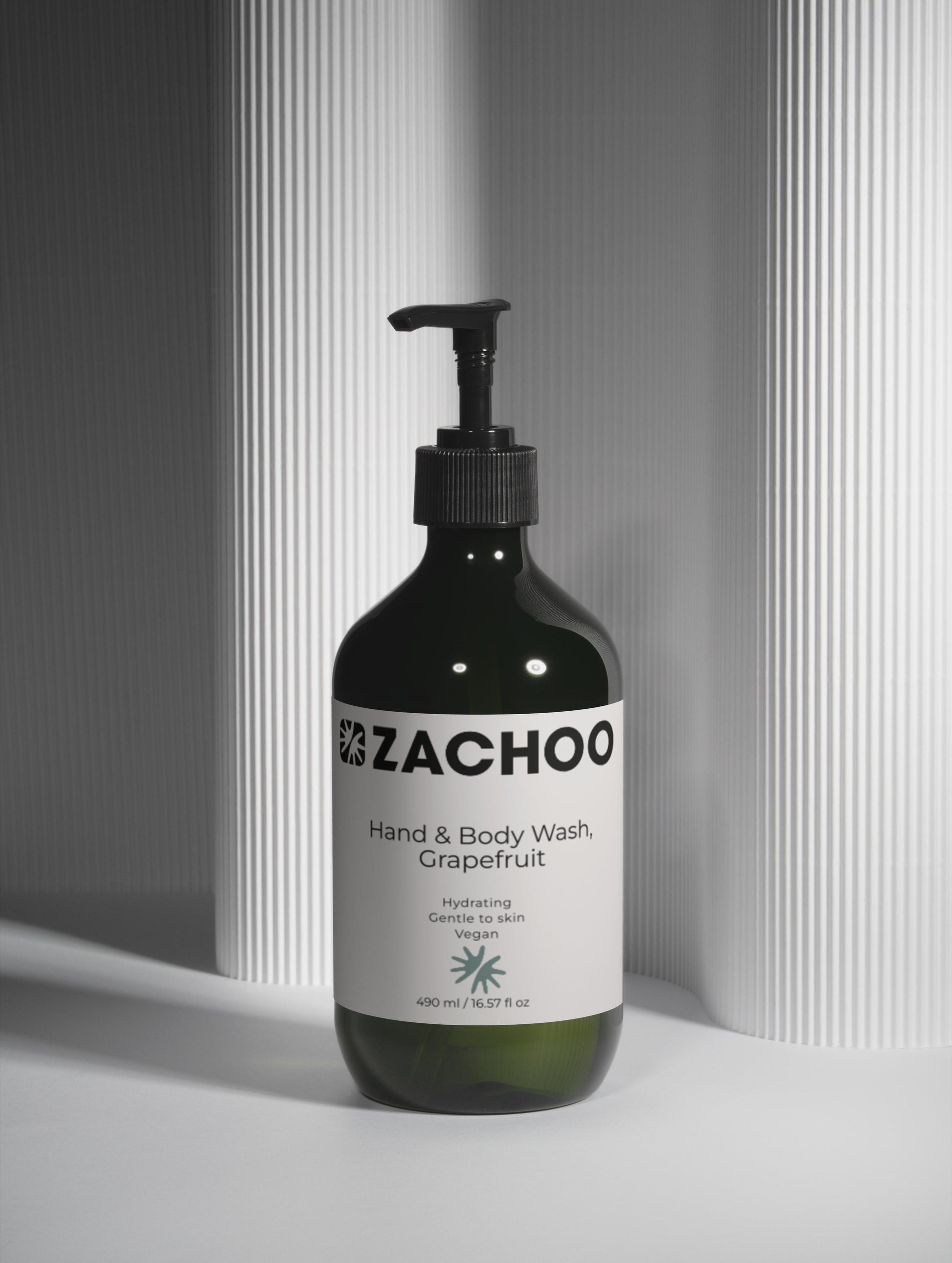 Gel Lavant Mains & Corps Pamplemousse Frais - Énergisant & Hydratant - Certifié Ecocert - Bio - 490ml | Zachoo