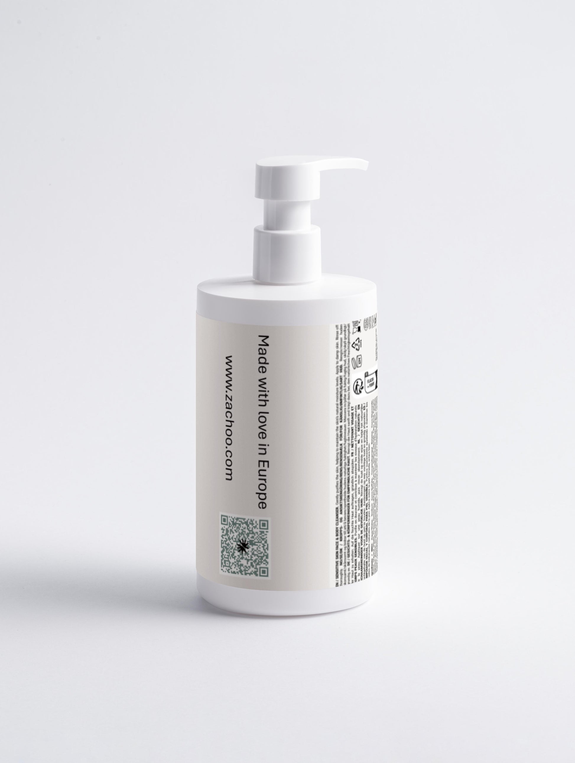 Gel Nettoyant Visage & Corps – Peaux Sensibles – 98 % Naturel - 390 ml | Zachoo