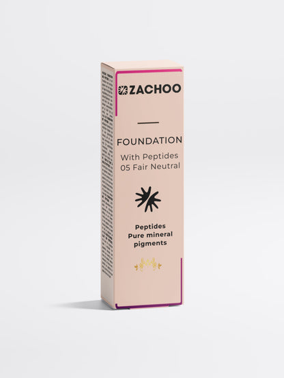 Fond de Teint aux Peptides – Effet Seconde Peau & Lissage – Hydratation Longue Durée – 30 ml