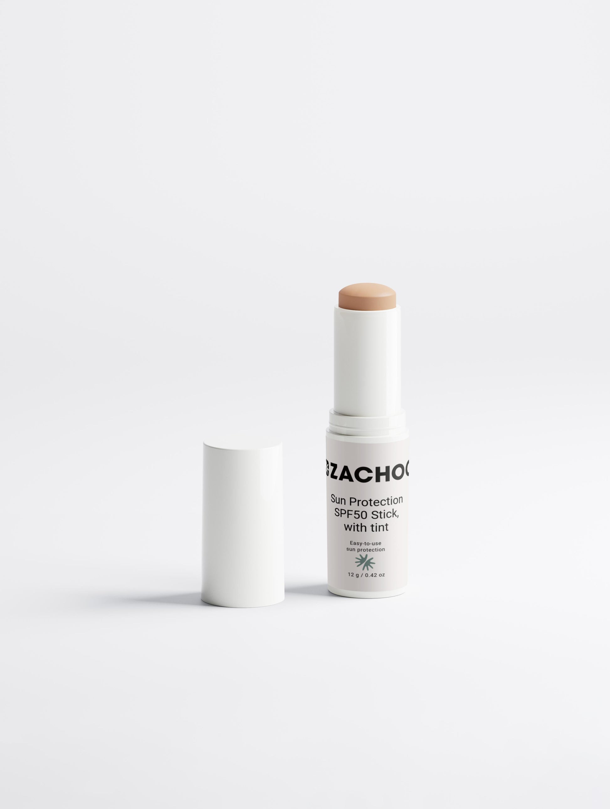 Stick de Protection Solaire SPF50 Teinté – Haute Protection & Teint Uniforme – Certifié ECOCERT – 12 gr | Zachoo