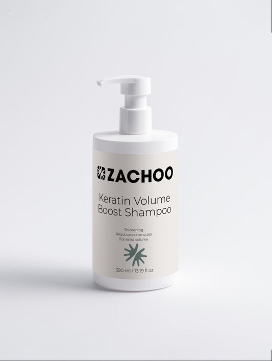 Shampooing Volume & Kératine – Force & Épaisseur – 99 % Naturel - 390 ml | Zachoo