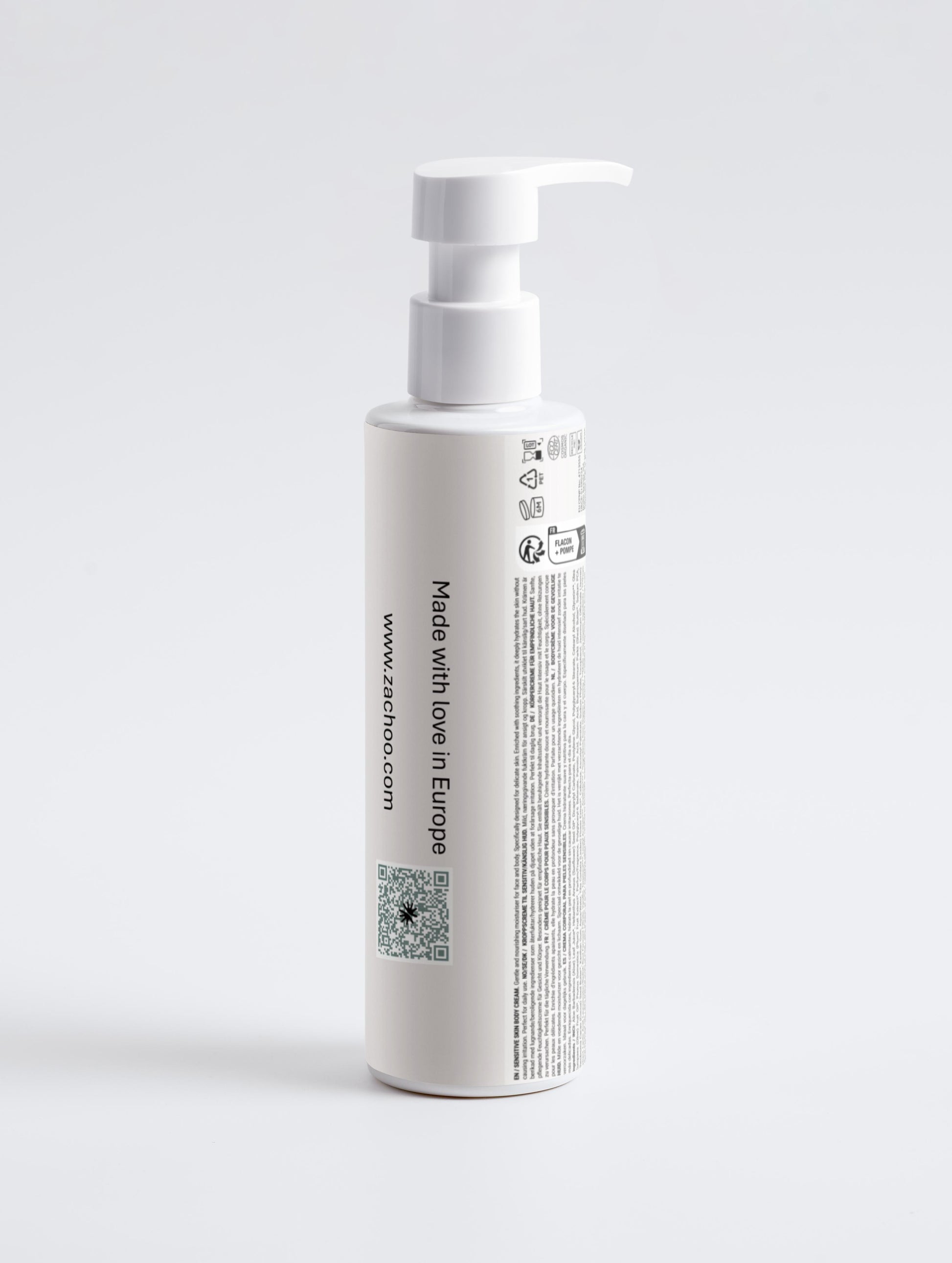 Crème Visage & Corps Peaux Sensibles - Hydratante & Apaisante - Karité & Aloé Vera - 99% Naturelle - 190ml | Zachoo