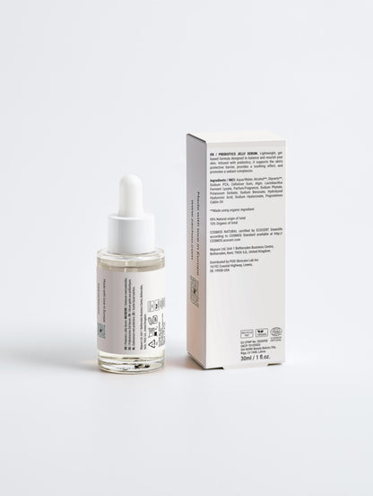 Sérum Gelée Bioactive aux Prébiotiques – Hydratation & Barrière Renforcée – Certifié Ecocert – 30 ml | Zachoo
