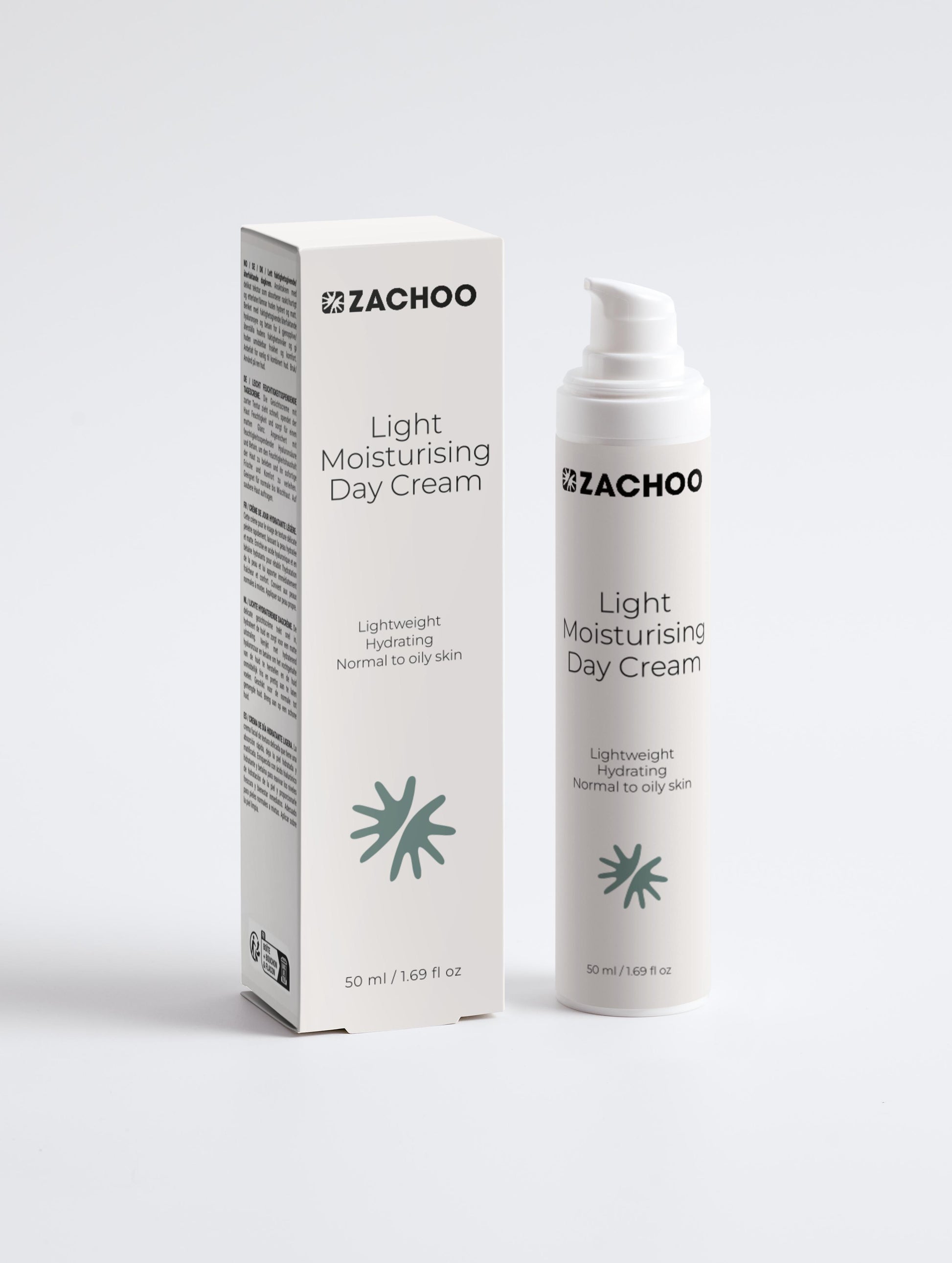 Crème de Jour Légère Hydratante & Matifiante – Acide Hyaluronique & Aloe Vera - 50 ml | Zachoo