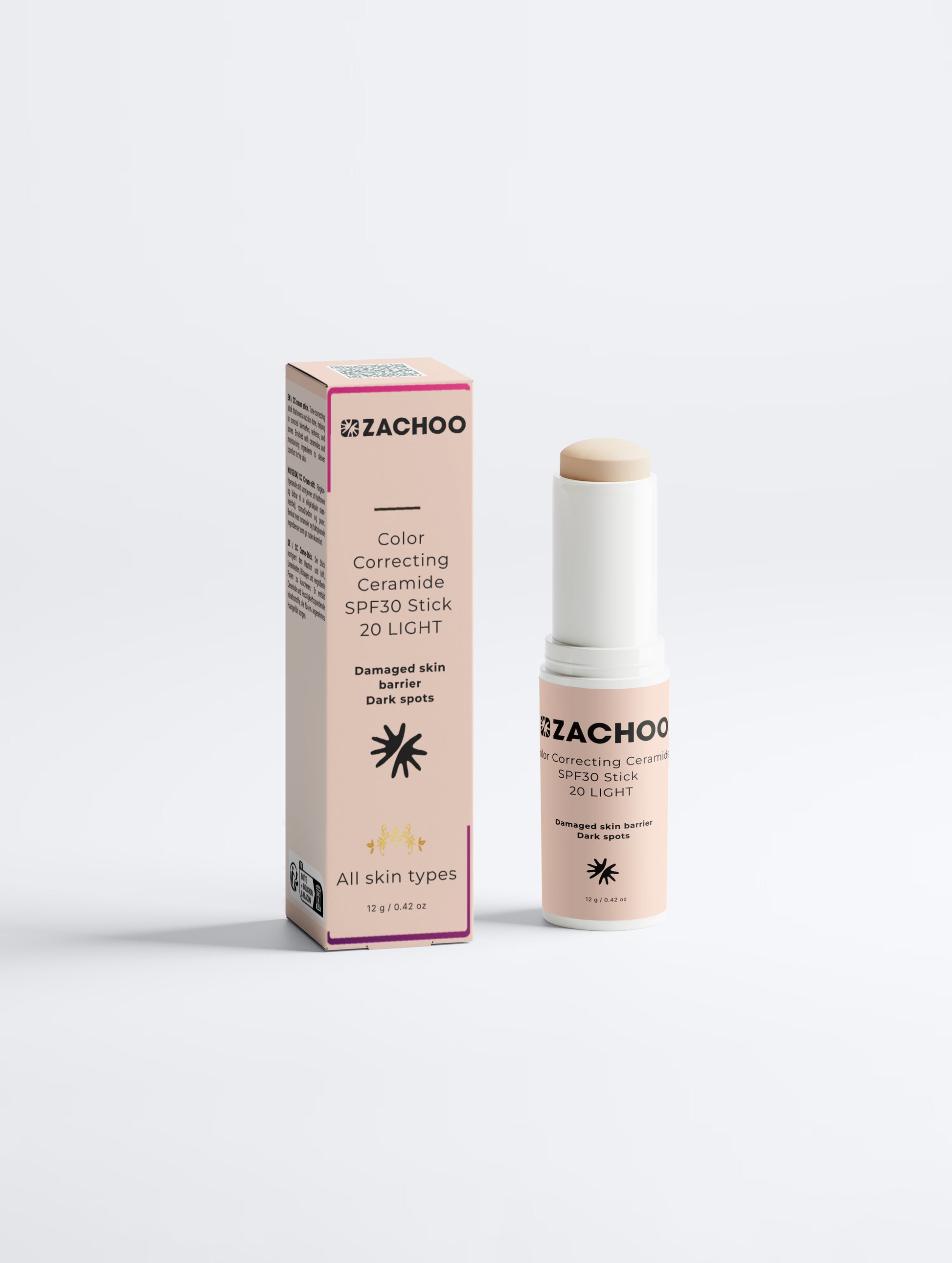 Stick Correcteur de Teint aux Céramides SPF30 – Barrière cutanée - 20 LIGHT | Zachoo