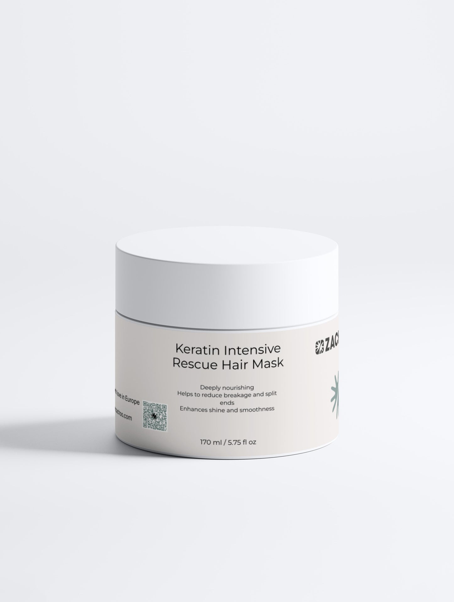 Masque Cheveux Réparateur Intense - Kératine & Protéines de Blé - Cheveux Abîmés & Cassants – 170 ml | Zachoo