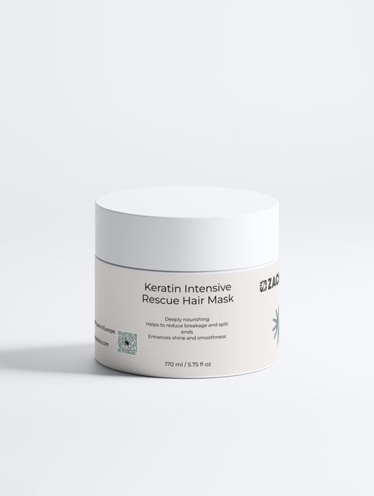 Masque Cheveux Réparateur Intense - Kératine & Protéines de Blé - Cheveux Abîmés & Cassants – 170 ml | Zachoo