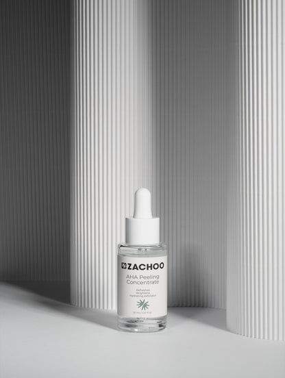 AHA Peeling Concentré - 10% Acide Lactique & Acide Hyaluronique - Éclat & Anti-Taches - 100 % Naturel | Zachoo