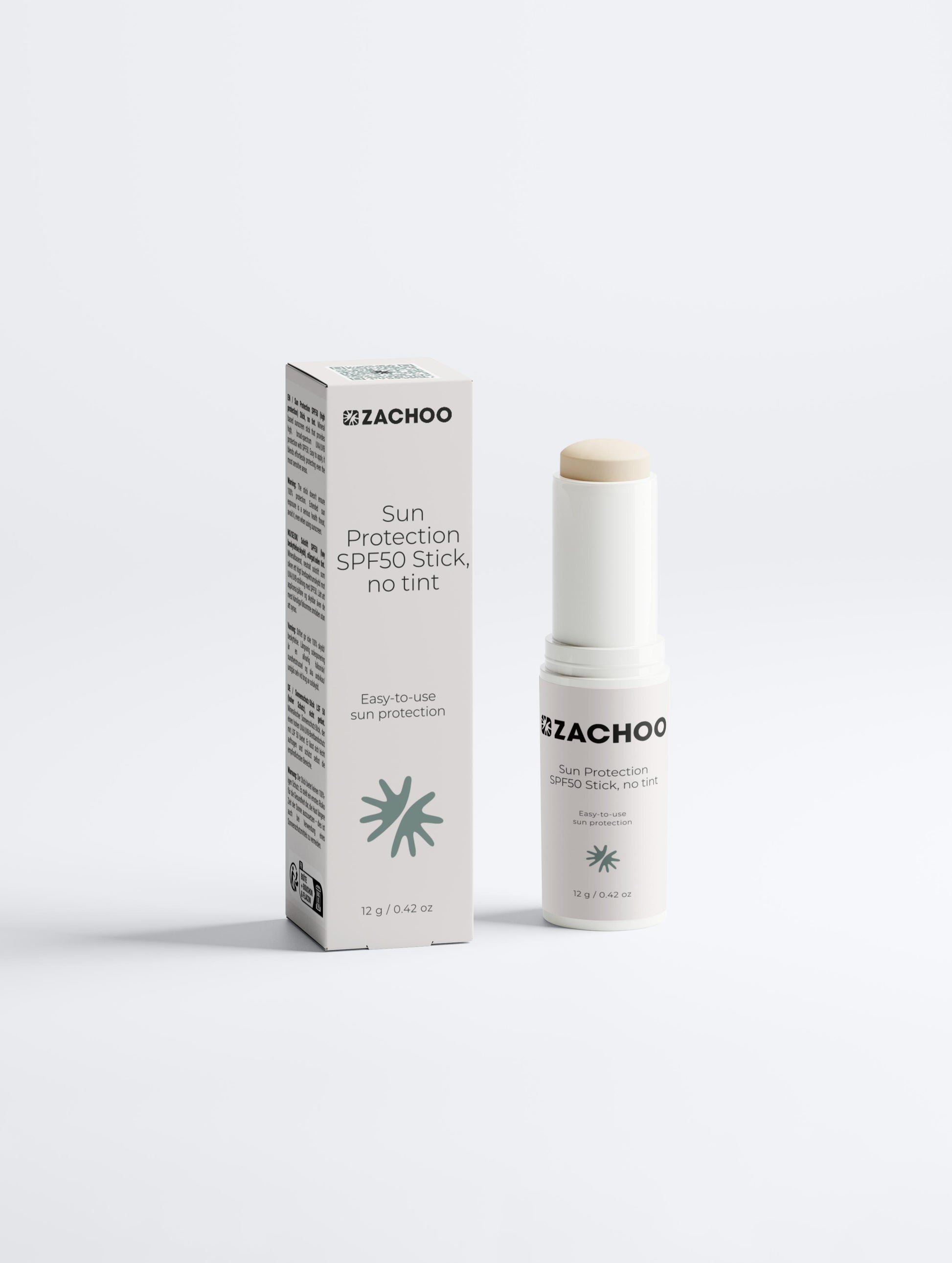 Stick Solaire Minéral SPF 50 – Haute Protection - Visage & Zones Sensibles - 12 gr | Zachoo