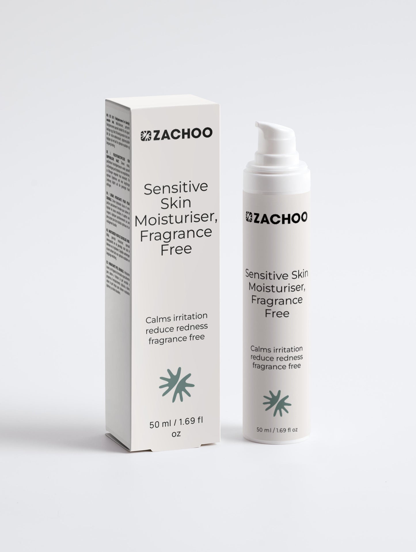 Crème Hydratante Apaisante – Peaux Sensibles & Réactives – Sans Parfum – Aloe Vera & Jojoba – 100% Naturel – 50 ml | Zachoo