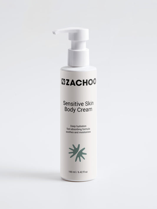 Crème Corps Peaux Sensibles – Hydratation & Confort – 99 % d’Ingrédients Naturels – 190 ml 190 ml | Zachoo