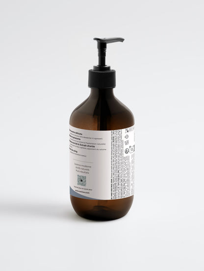 Gel Lavant Mains & Corps Menthe & Cèdre Noir - Nettoyant Doux Hydratant - Certifié Ecocert - Bio - 490ml | Zachoo