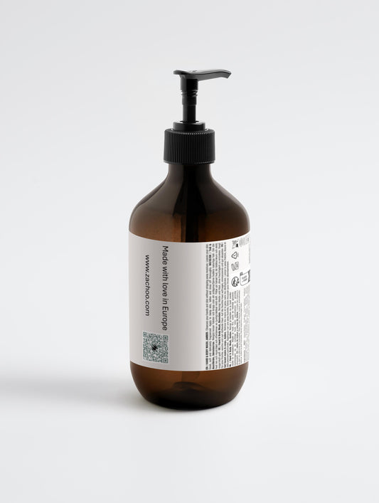 Gel Lavant Mains & Corps Patchouli & Vanille Ambrée - Hydratant & Doux - Certifié Ecocert - Bio - 490ml | Zachoo