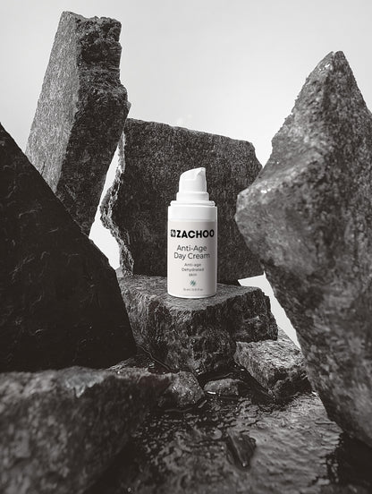 Crème Anti‑Âge de Jour – Rides, Fermeté & Éclat – 100 % Naturelle – Actif Marin & Acide Hyaluronique – 15 ml | Zachoo