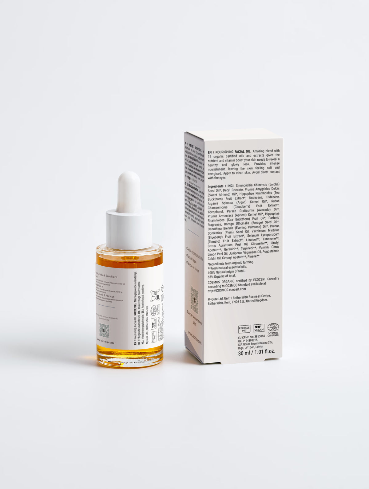 Huile Visage Nourrissante Éclat - 11 Huiles Bio