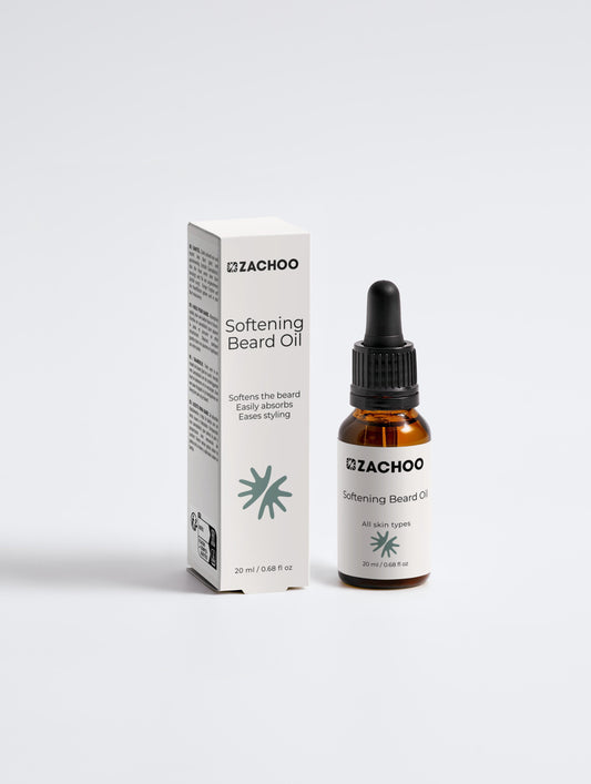 Huile de Barbe Assouplissante au CBD - Chanvre & Lavande - 100% Naturelle & Bio - Adoucit & Apaise - 20ml | Zachoo