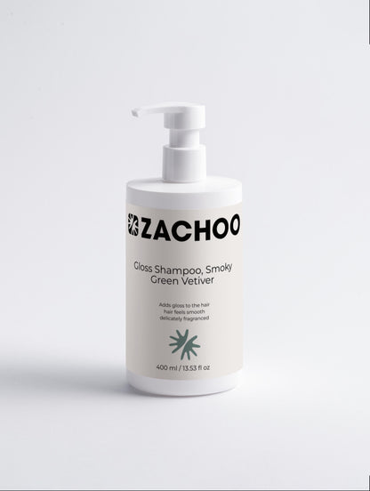 Shampooing Gloss – Brillance & Douceur – Smoky Green Vetiver – 400 ml | Zachoo