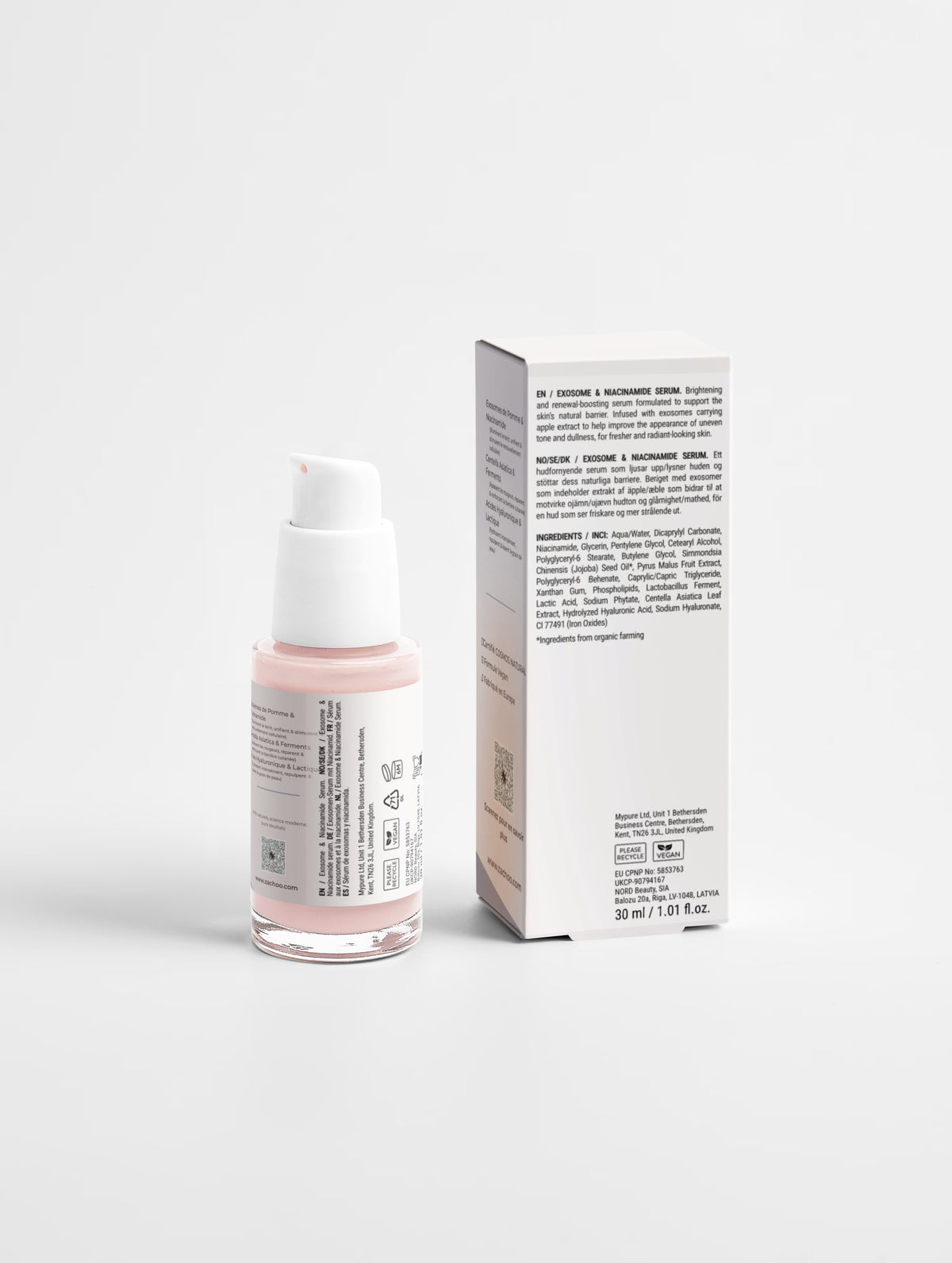 Sérum Éclat, Fermeté & Barrière Cutanée - Exosome & Niacinamide - 30 ml | Zachoo