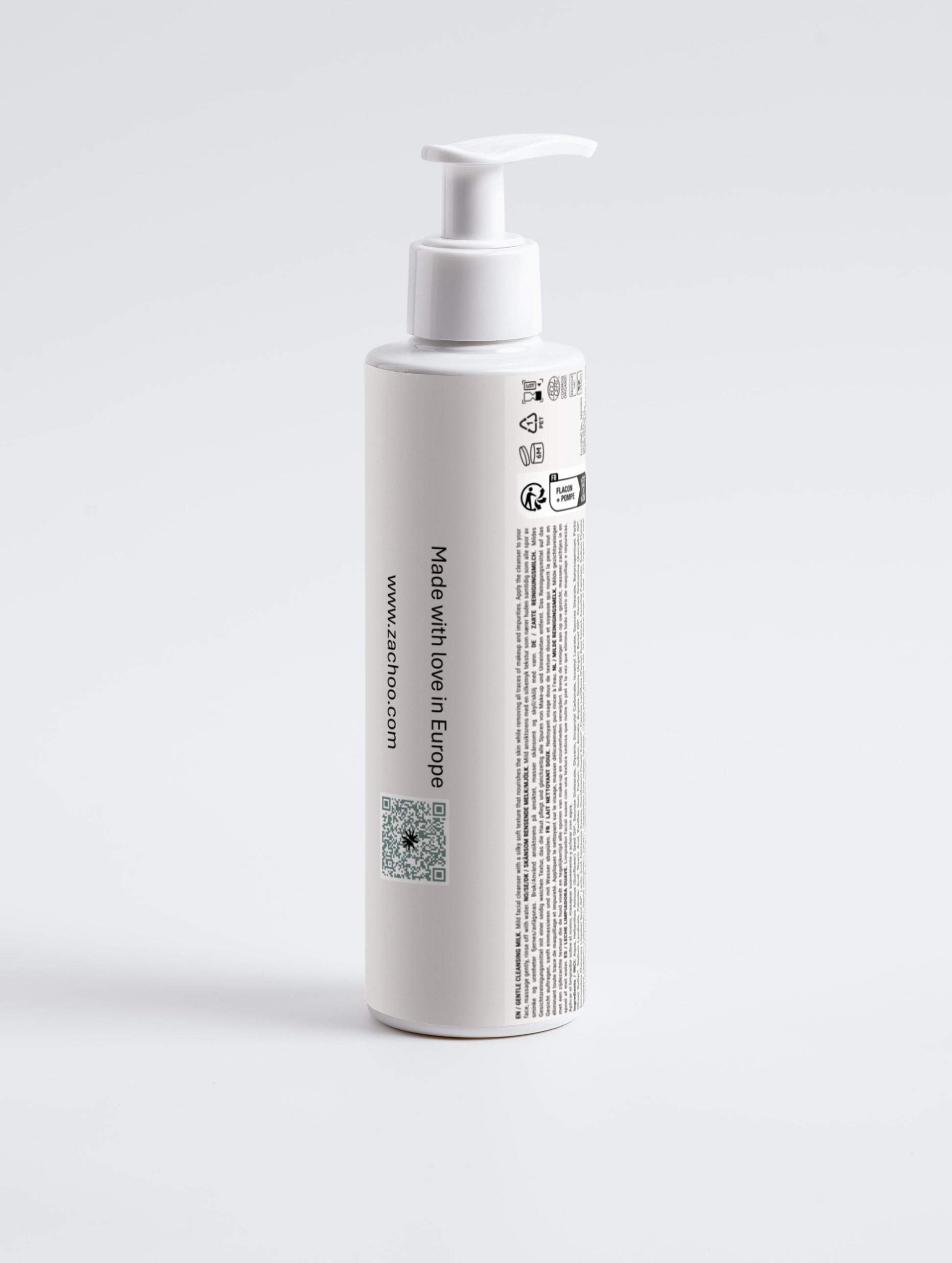 Lait Nettoyant Doux – Peaux Sèches & Sensibles – 99 % Naturel - 190 ml | Zachoo