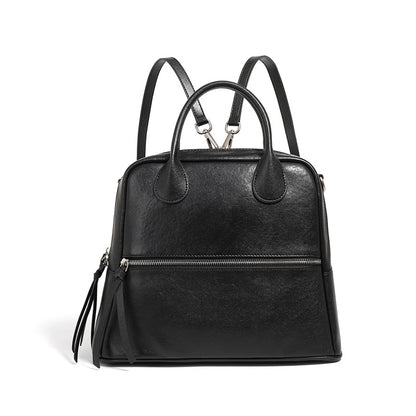 Sac à dos en cuir spacieux et élégant pour femmes.