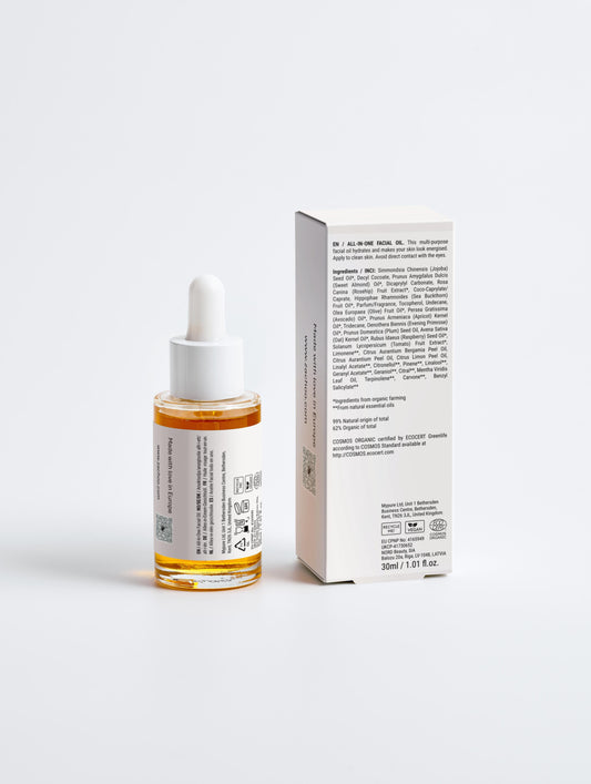 Huile Visage Multi‑Actions – Nutrition & Éclat – 99 % Naturel - 30 ml | Zachoo