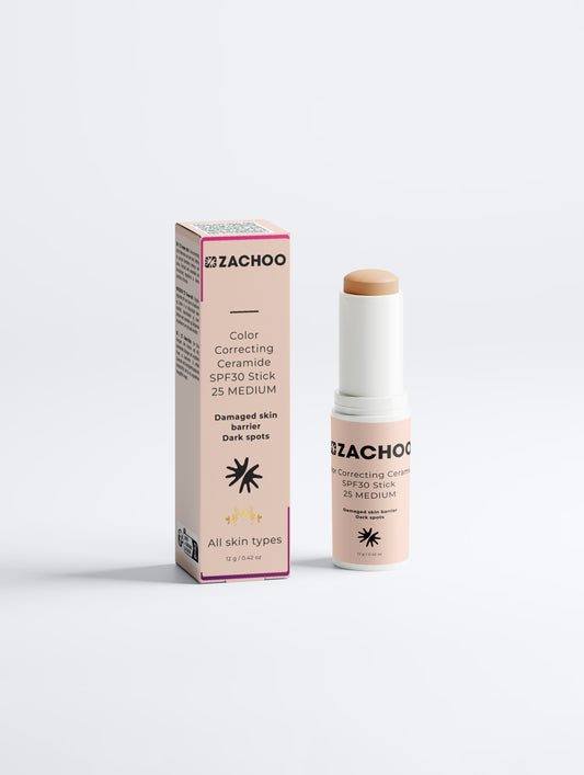 Stick Correcteur de Teint aux Céramides SPF30 – Barrière cutanée - 25 MEDIUM | Zachoo