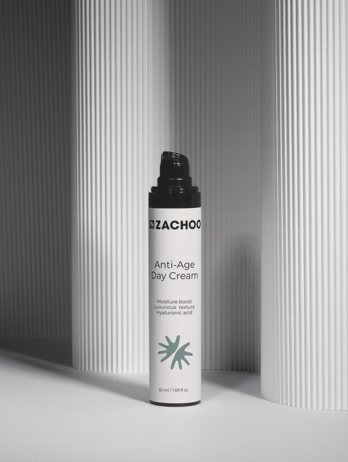 Crème Anti‑Âge de Jour – Rides, Fermeté & Éclat – 100 % Naturelle – Actif Marin & Acide Hyaluronique – 50 ml | Zachoo