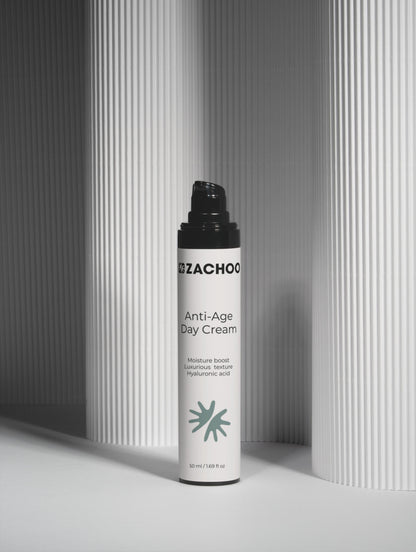 Crème Anti‑Âge de Jour – Rides, Fermeté & Éclat – 100 % Naturelle – Actif Marin & Acide Hyaluronique – 50 ml | Zachoo