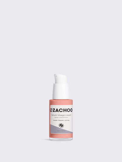 Sérum Visage Lissant aux Peptides & Acide Hyaluronique - Anti-âge & Fermeté - 99% Naturel - Ecocert - 30ml | Zachoo