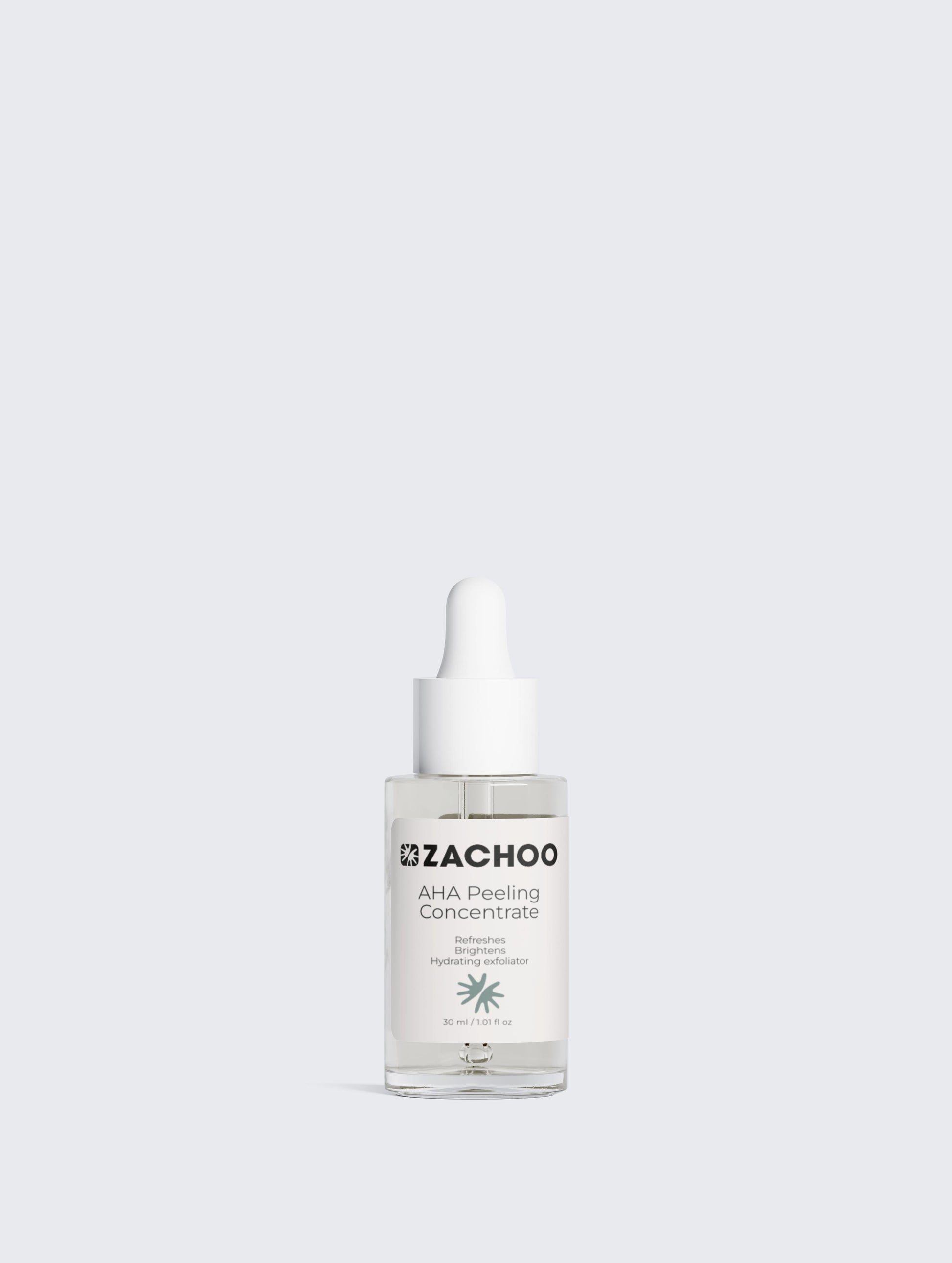 AHA Peeling Concentré - 10% Acide Lactique & Acide Hyaluronique - Éclat & Anti-Taches - 100 % Naturel | Zachoo