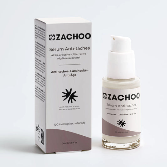Sérum Anti-Taches & Éclat – Alpha Arbutine et Bidens Pilosa – 30ml | Zachoo