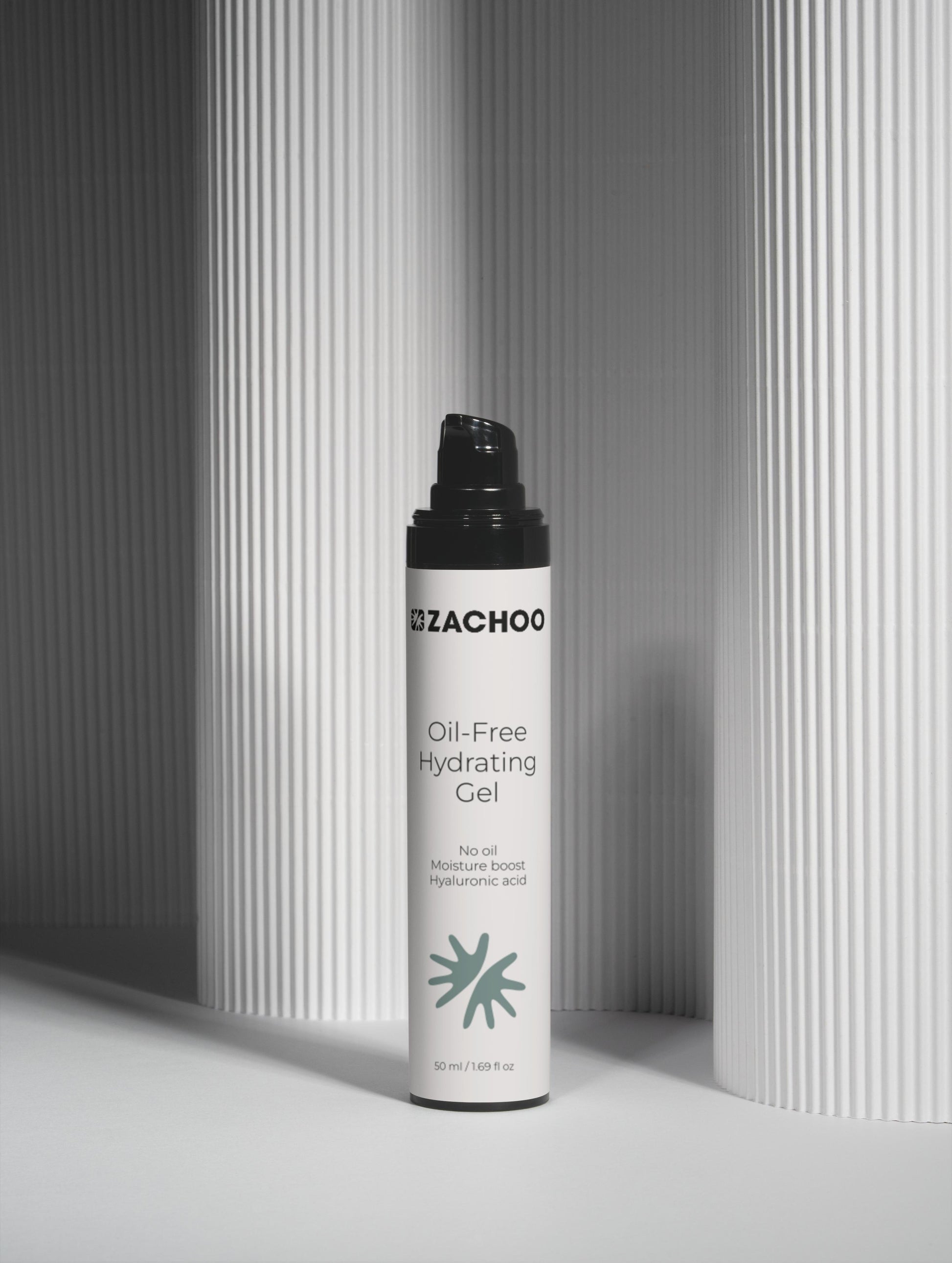 Gel Hydratant Non Gras à l’Acide Hyaluronique – Peaux Mixtes à Grasses – 100 % Naturel - 50 ml | Zachoo